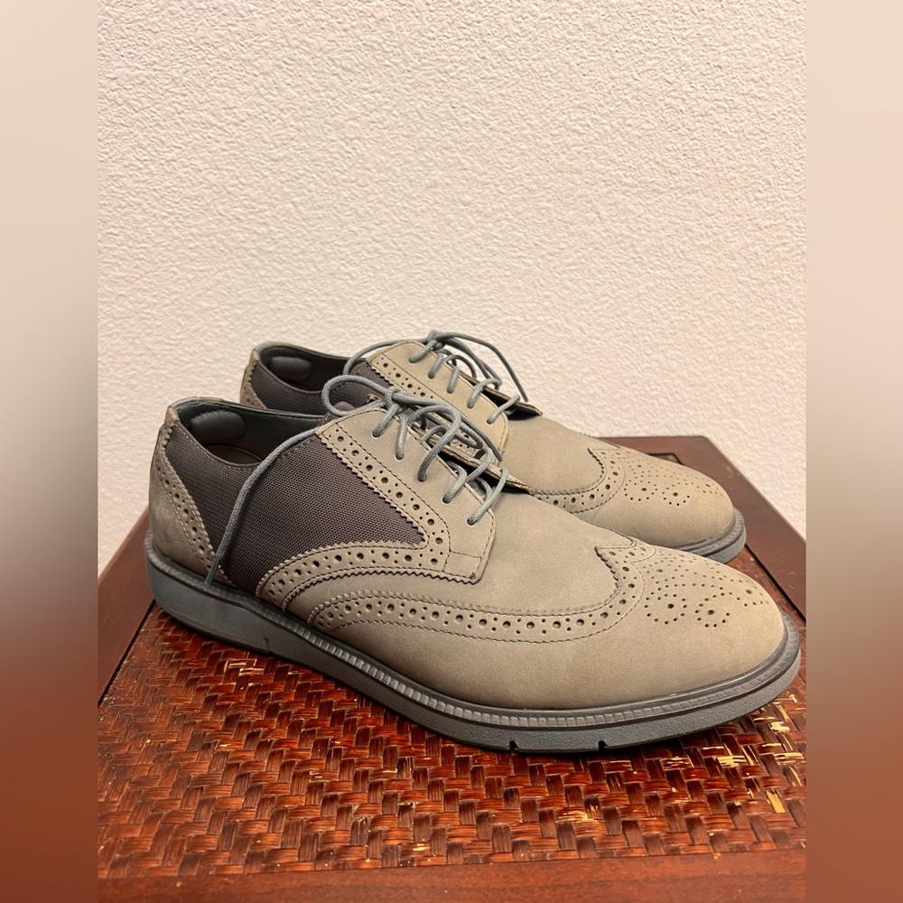 Swims Motion Cap Suede Wingtip Oxfords Shoes Size 9